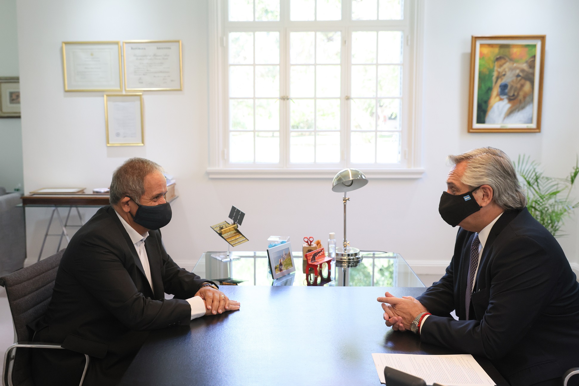 El Presidente se reunió con Sergio Palazzo