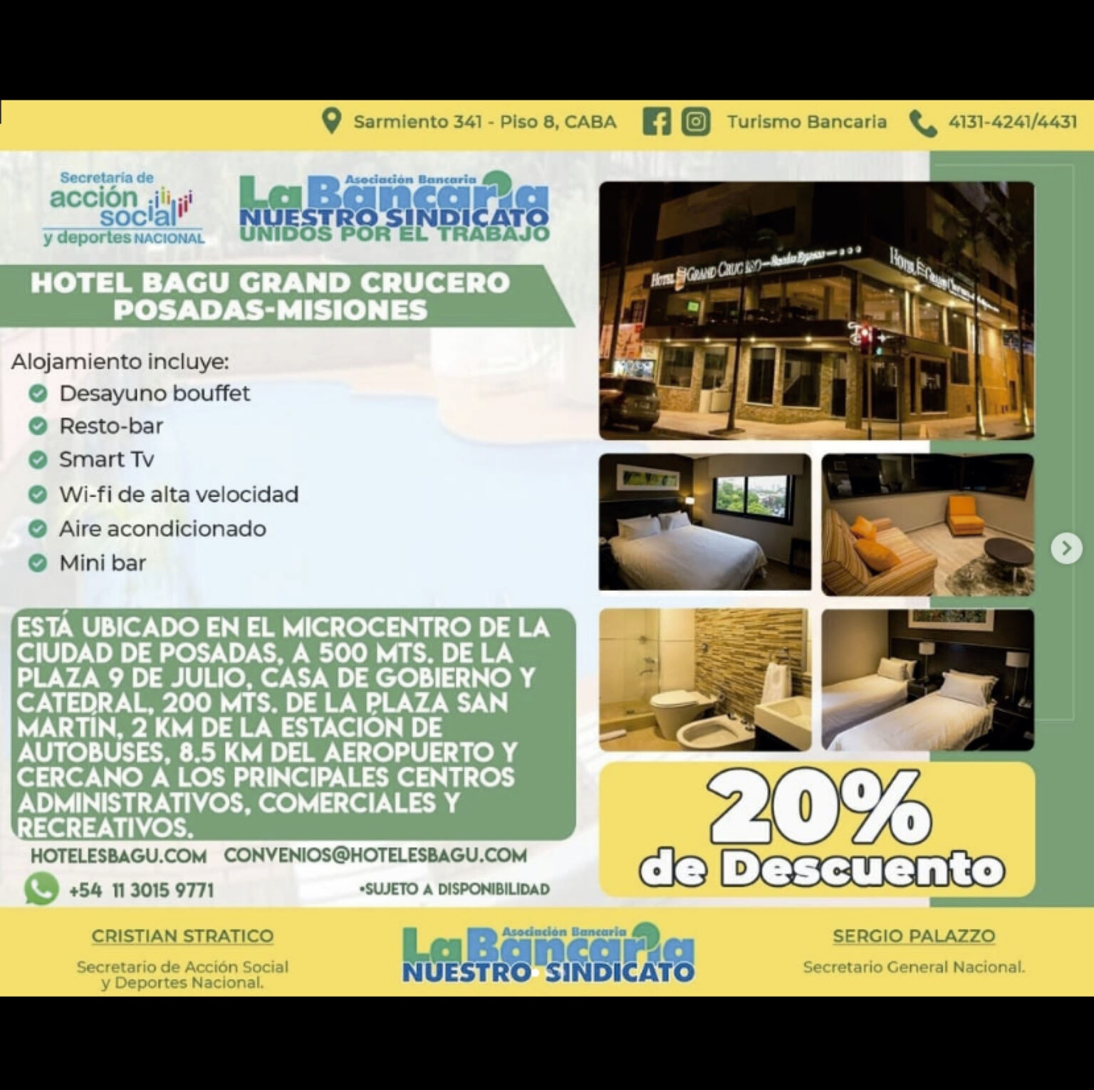 Hotel Bagu Gran Crucero Posadas-Misiones – La Bancaria