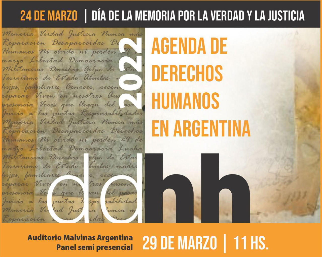 29 DE MARZO | Acto Día de la Memoria por la Verdad y la Justicia