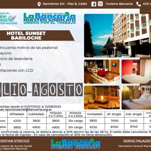 Hotel Sunset Bariloche