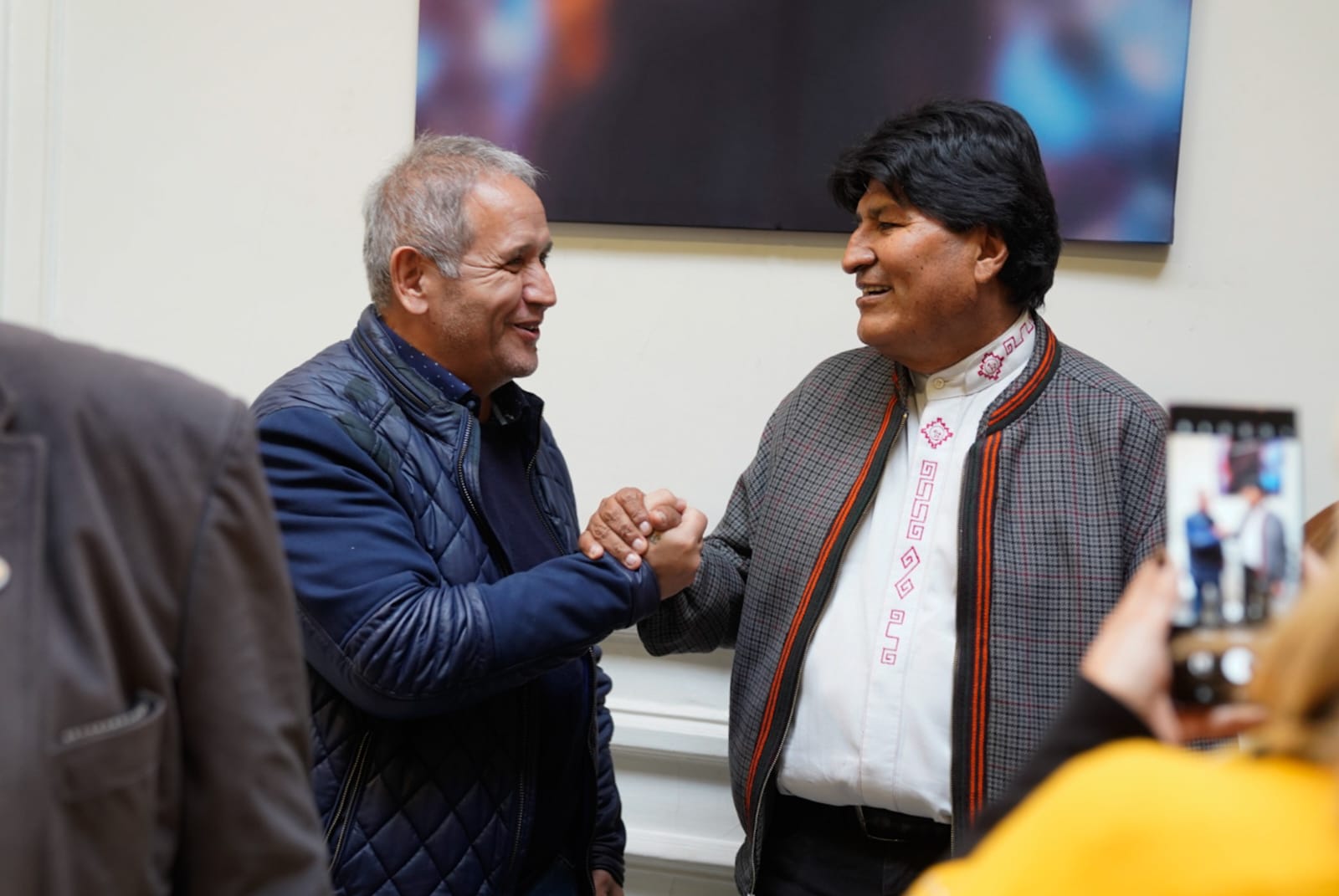 Sergio Palazzo con Evo Morales