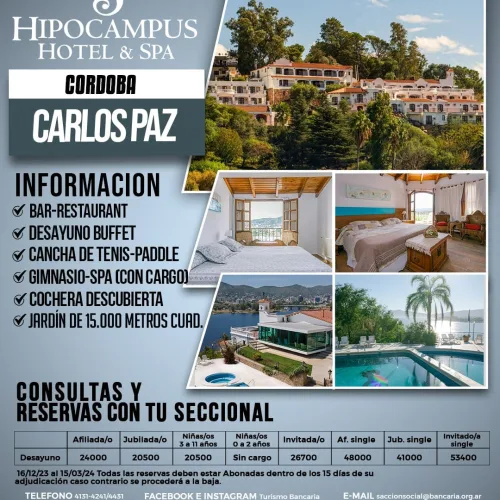 Hipocampus Hotel y Spa. Carlos Paz-Córdoba