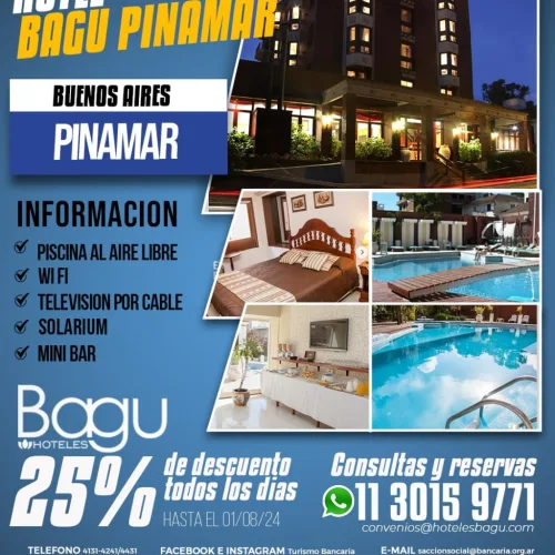 Hotel Bagú Pinamar. Pinamar-Buenos Aires