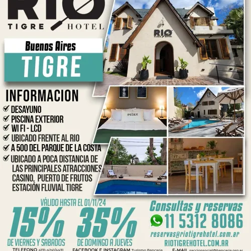Río Tigre Hotel. El Tigre-Buenos Aires