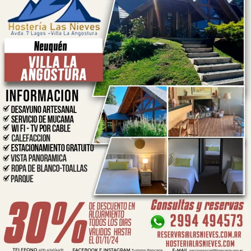 Hosterías Las Nieves. Villa Angostura-Neuquén