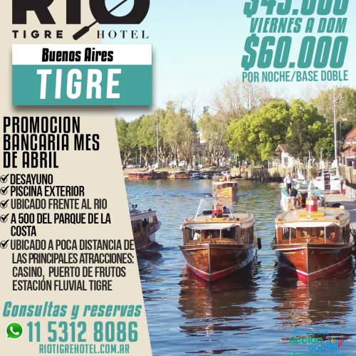 Río Tigre Hotel. Tigre-Buenos Aires
