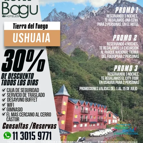 Hotel Bagú. Ushuaia-Tierra del Fuego