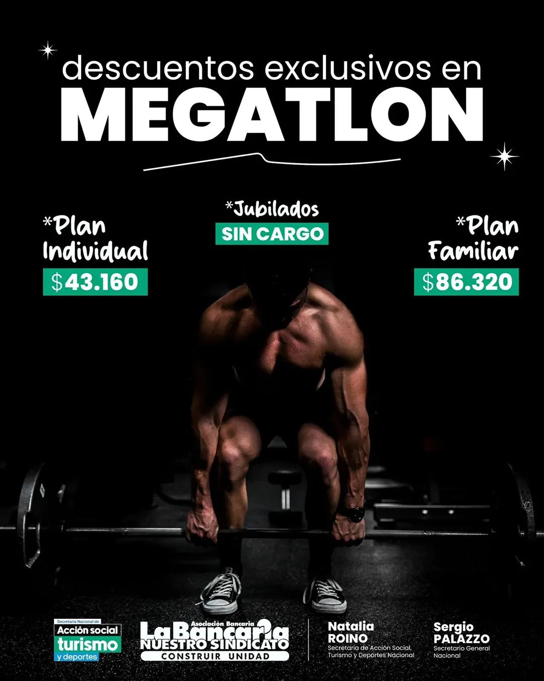 Megatlon. Convenio para afiliadas y afiliados