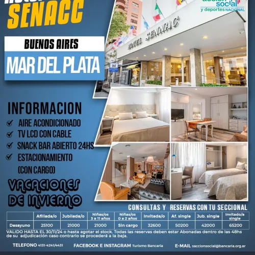 Hotel Senacc. Mar del Plata-Buenos Aires