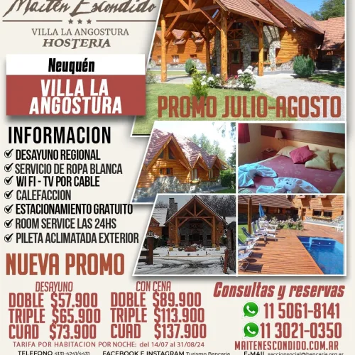 Maitén Escondido Hostería. Villa La Angostura-Neuquén