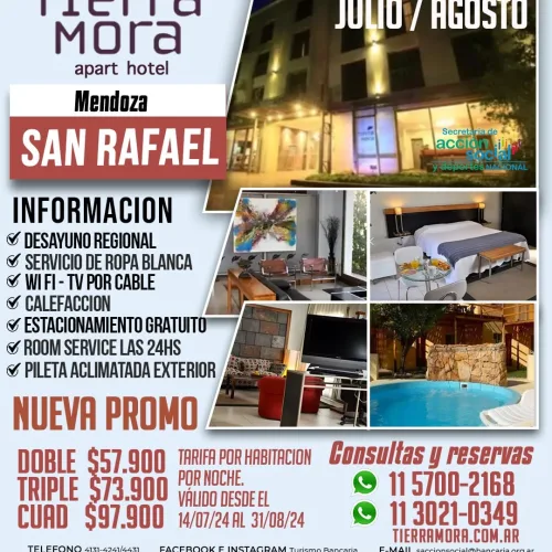 Tierra Mora Apart Hotel. San Rafael-Mendoza