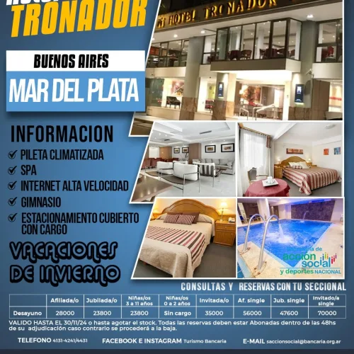 Hotel Tronador. Mar del Plata-Buenos Aires