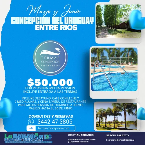 Termas Concepción. Concepción del Uruguay-Entre Ríos
