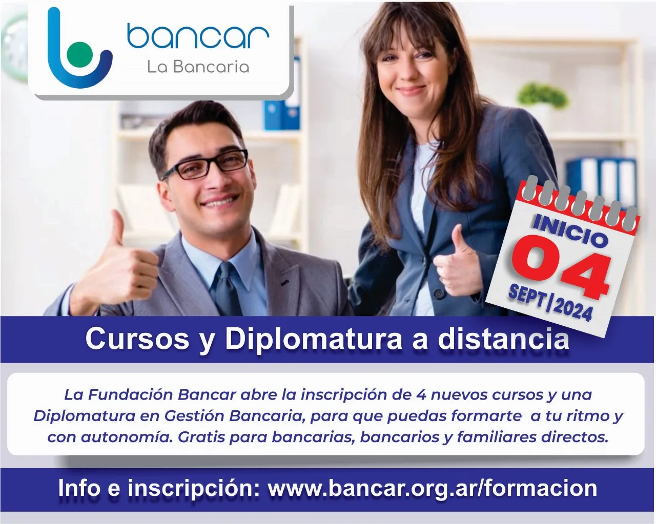 BANCAR. Cursos septiembre