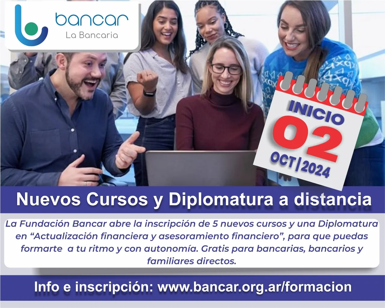 BANCAR. Cursos octubre