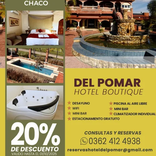 Del Pomar hotel boutique. Resistencia-Chaco