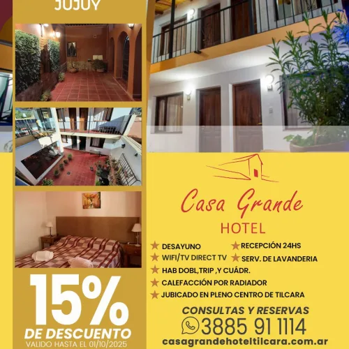 Casa Grande Hotel. Tilcara-Jujuy