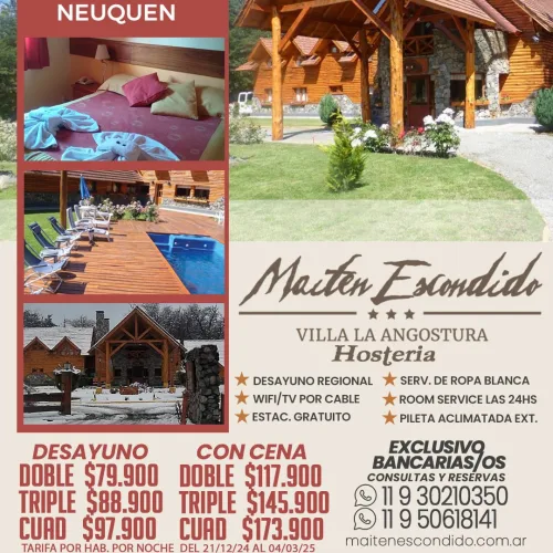 Maiten Escondido. Villa La Angostura-Neuquén