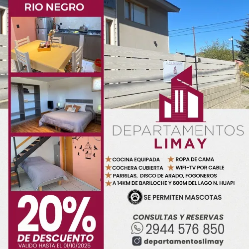 Departamentos Limay. Río Negro