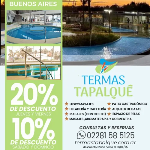 Termas Tapalqué. Tapalqué-Buenos Aires