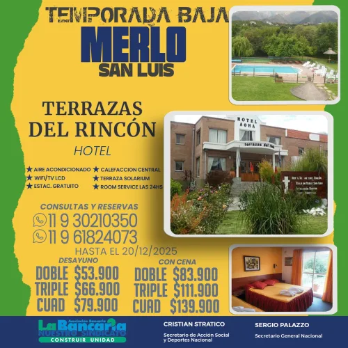 Terrazas del Rincón. Merlo-San Luis