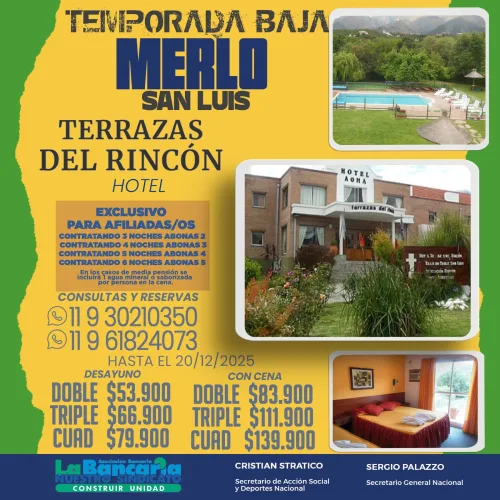 Terrazas del Rincón. Merlo-San Luis