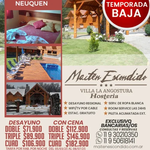 Maiten Escondido. Villa La Angostura-Neuquén