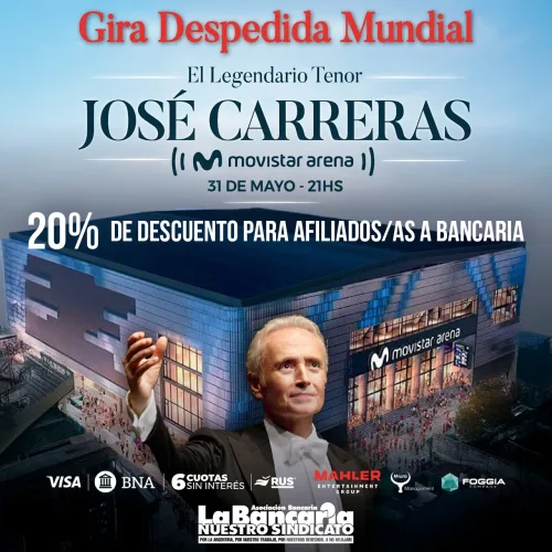 JOSÉ CARRERAS. GIRA DESPEDIDA MUNDIAL