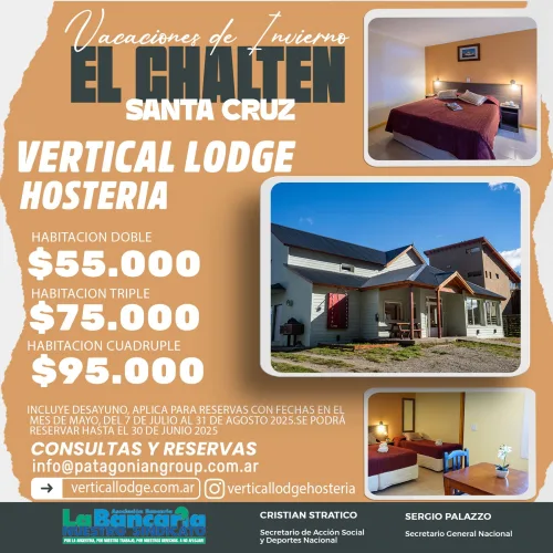 Vertical Lodge Hostería. El Chaltén-Santa Cruz