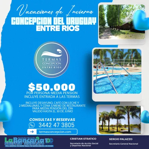 Termas Concepción. Concepción del Uruguay-Entre Ríos