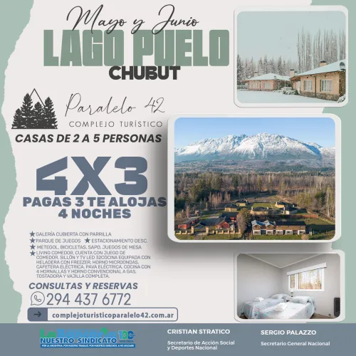 Paralelo 42. Lago Puelo-Chubut