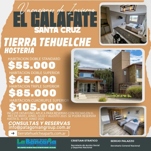 Tierra Tehuelche Hostería. El Calafate-Santa Cruz
