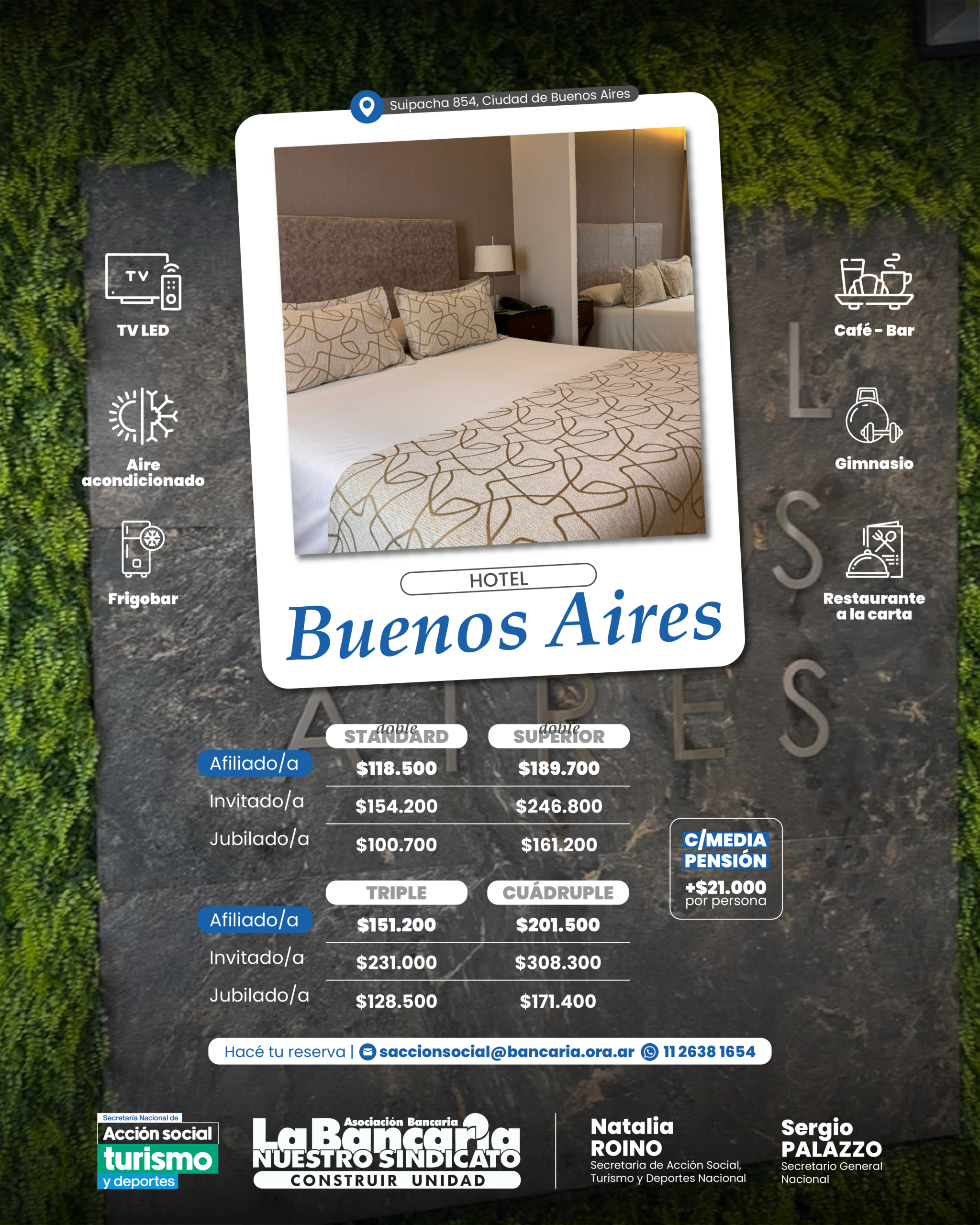 Hotel La Bancaria. CABA