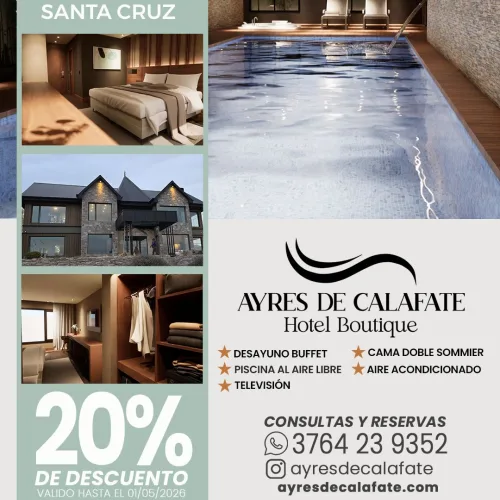 Ayres de Calafate hotel boutique. Calafate-Santa Cruz