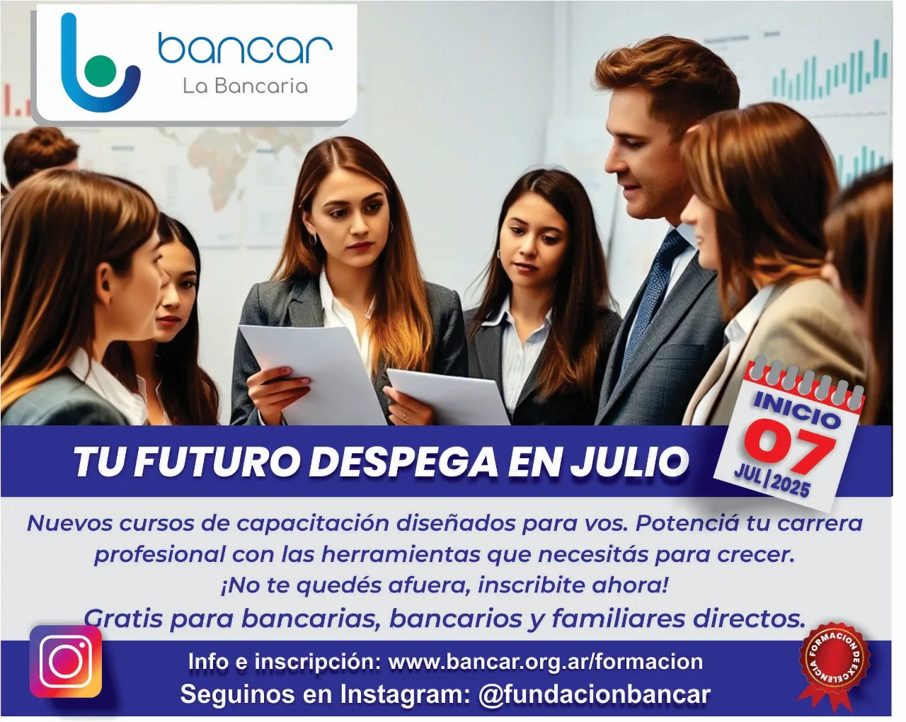 BANCAR. Cursos julio