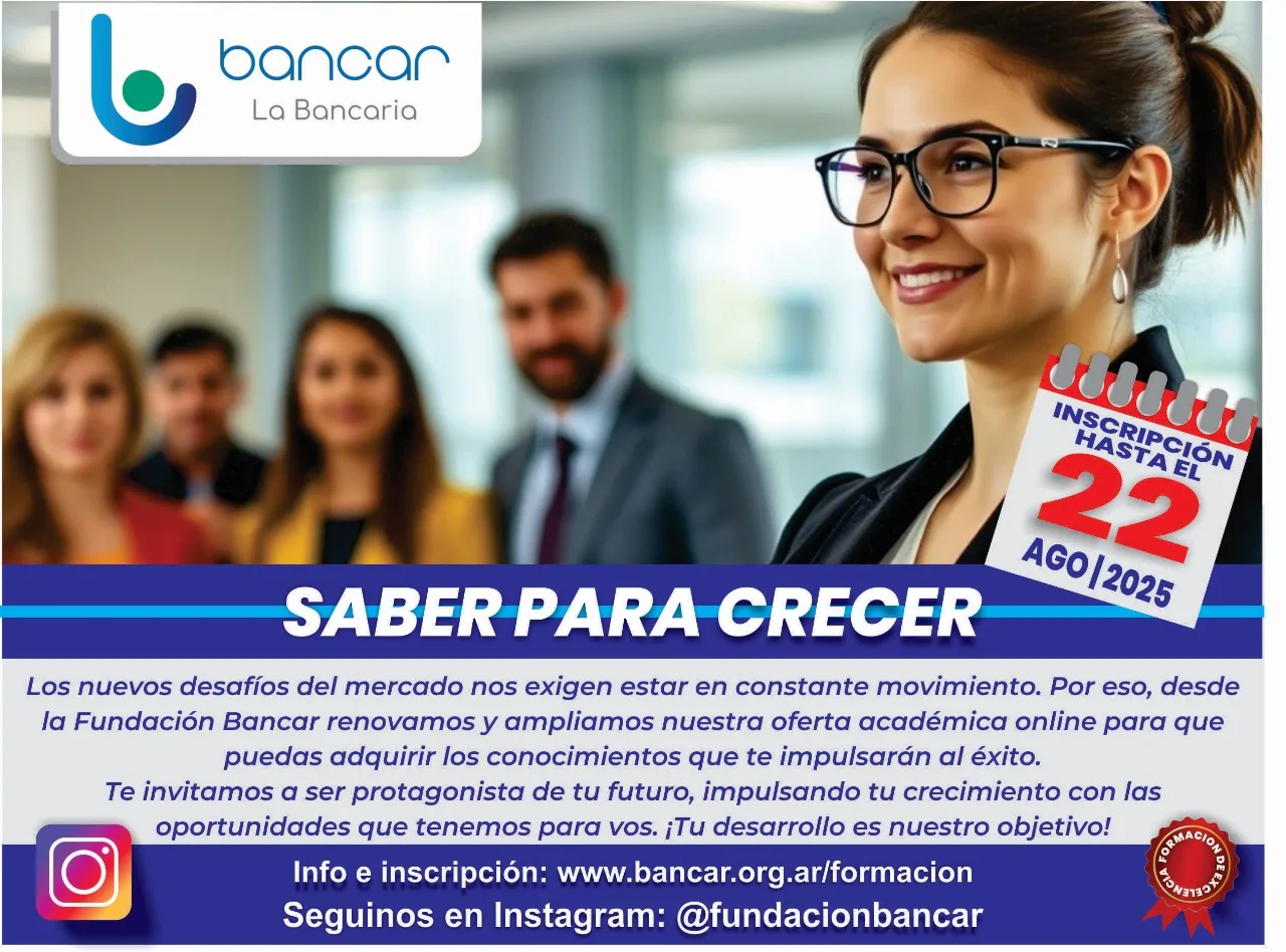 BANCAR. Cursos agosto