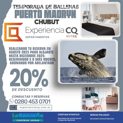 Temporada de ballenas. Puerto Madryn, Chubut