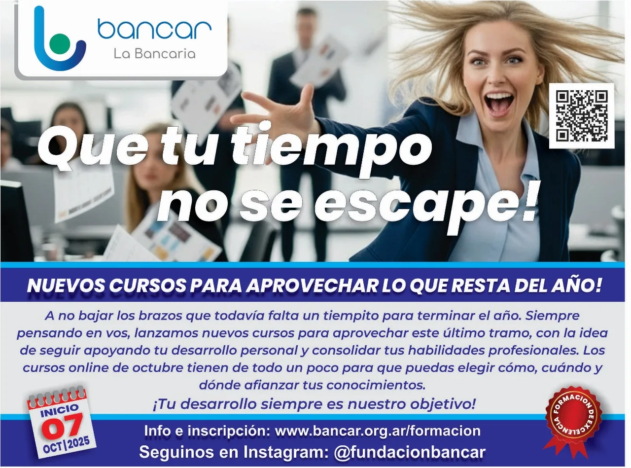 BANCAR. Cursos para aprovechar lo que resta del año