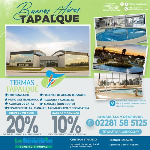 Termas Tapalqué. Buenos Aires