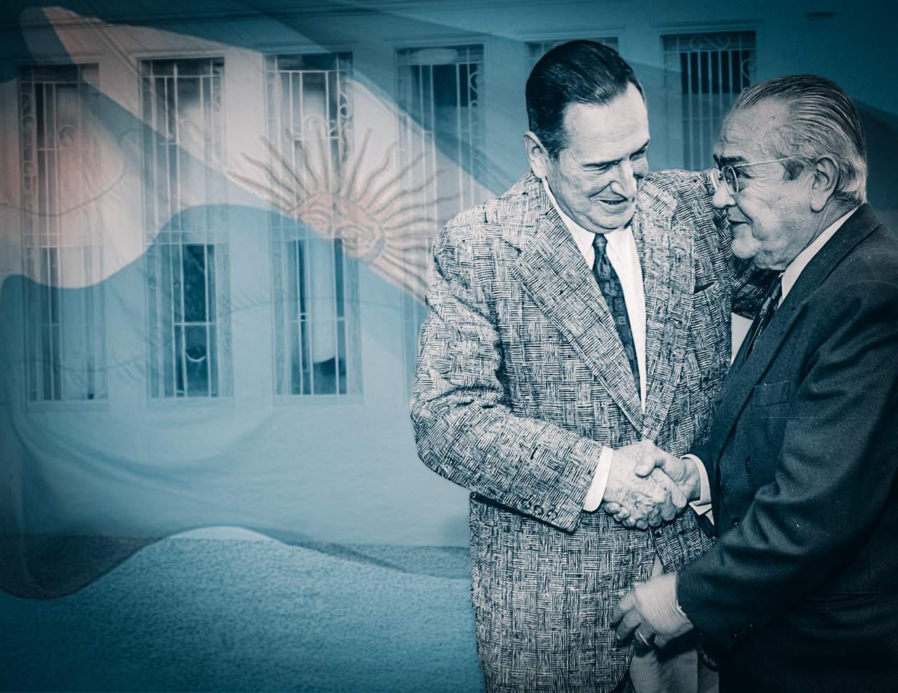 19 DE NOVIEMBRE 1972. Abrazo Perón-Balbín