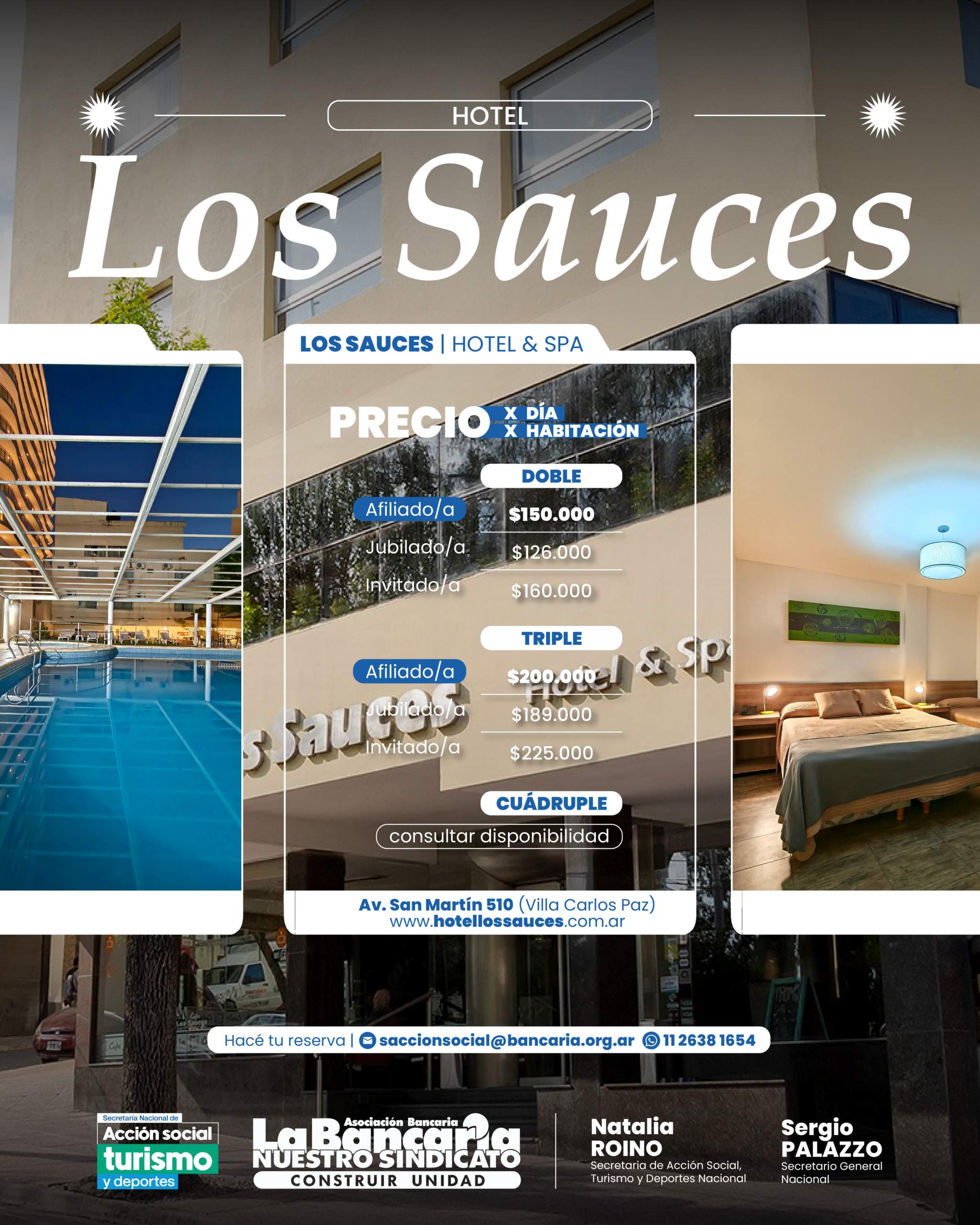 Hotel Los Sauces. Villa Carlos Paz, Córdoba