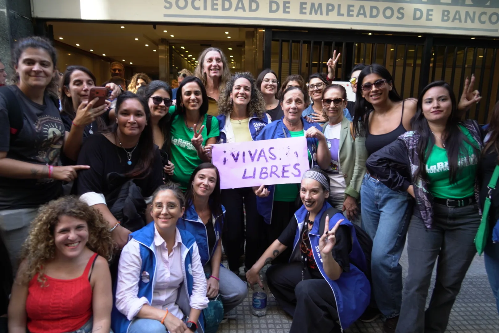 8M: La Bancaria marchó del Congreso a Plaza de Mayo en una nueva jornada de lucha