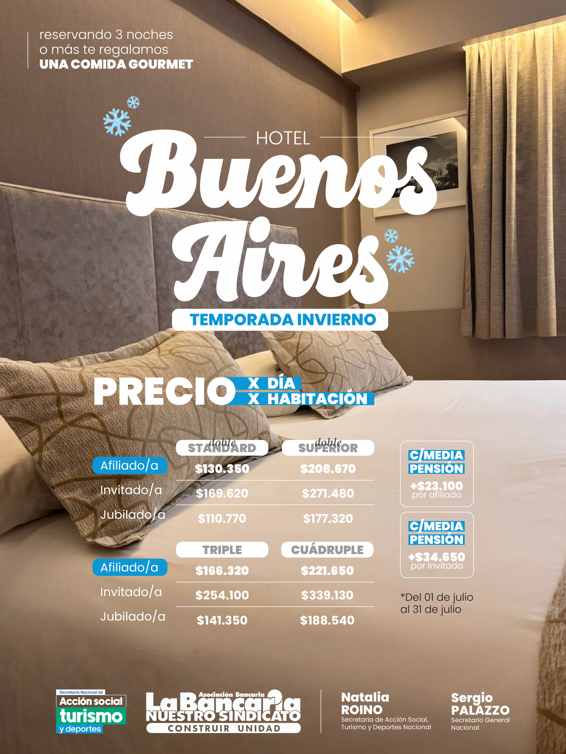Hotel Buenos Aires. Temporada invierno